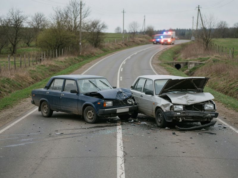 Accident frontal lângă Sărand: o femeie și o minoră, la spital