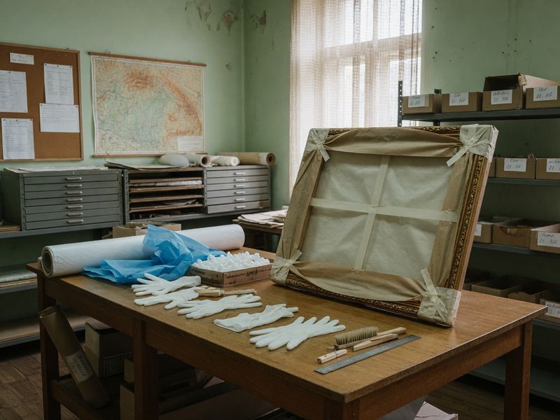 Atelier de conservare a picturilor pentru elevi la muzeu