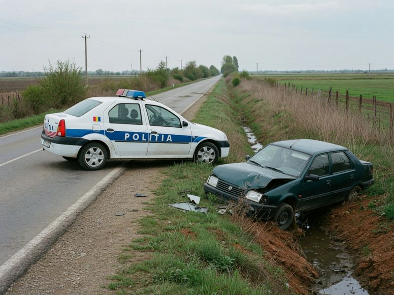 Bărbat reținut în Bihor după un accident rutier, sub influența alcoolului și cu permisul suspendat
