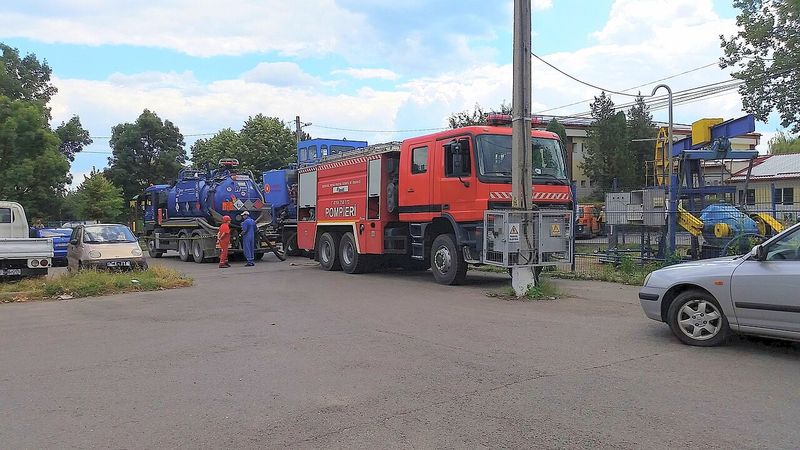 Pompieri din România la intervenție