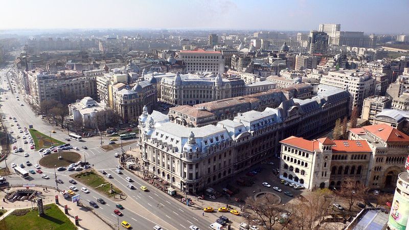 Panoramă urbană a Bucureștiului