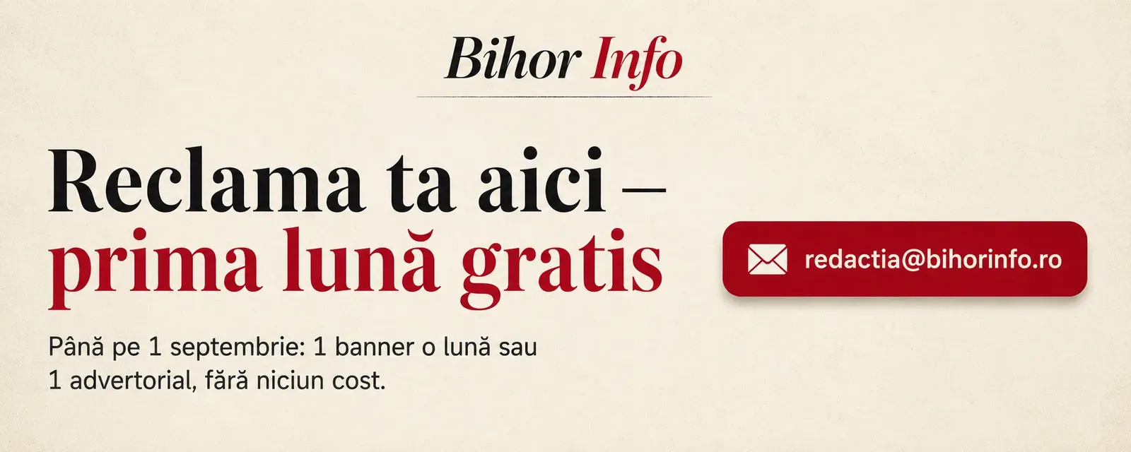 Reclama 1 lună gratis